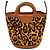 Bolso Marni Tropicalia con estampado de leopardo Castaño