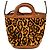 Bolso Marni Tropicalia con estampado de leopardo Castaño - vista 4