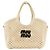 Borsa in mesh Miu Miu MIU IVY Logo Crudo