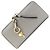 Cartera larga Chloé de piel gris Castaño