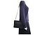 Borsa a tracolla in pelle nera Christian Louboutin Nero - vista 7