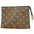Louis Vuitton Monogram Pochette Toilette 19 Bag Braun