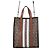 Borsa a mano in pelle Burberry TB Monogram Multicolore Beige