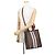 Borsa a mano in pelle Burberry TB Monogram Multicolore Beige - vista 5