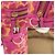 Mochila MCM de piel de becerro con estampado animal print Rosa Amarillo - vista 9