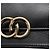 Borsa a tracolla in pelle nera con catena Jimmy Choo - vista 12