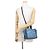 Borsa Tote Jimmy Choo Varenne Bianco Blu Blu navy - vista 5