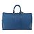 Borsa Louis Vuitton Keepall in pelle Epi 45 Blu - vista 2