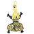 Prada Accessory Bag Charm Keyring Black Green Yellow - view 2