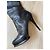Stuart Weitzman Over-the-Knee Stiefel aus schwarzem Leder - Ansicht 2