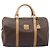 Céline Celine Vintage Duffle Macadam Coated Canvas Large Marron