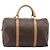 Céline Celine Vintage Duffle Macadam Coated Canvas Large Marron - vue 2