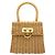 Salvatore Ferragamo Ferragamo Gancini Top Handle Basket Bag Beige