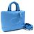 Coach 2-Way Handbag Pillow Tote in Blue Blau
