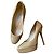 Jimmy Choo Plateau-Pumps aus Lackleder Beige