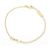 Autre Marque Bracciale con ciondolo Saint Laurent Cassandra D'oro