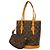Louis Vuitton Monogram Bucket PM Tote Bag Braun