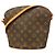 Bolso de hombro Louis Vuitton Monogram Druot Castaño