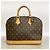 Louis Vuitton Alma Monogram Handtasche Braun - Ansicht 10