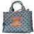 Céline Borsa Tote Celine Triomphe in Denim Blue