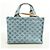 Céline Borsa Tote Celine Triomphe in Denim Blue - vista 10