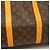 Louis Vuitton Boston Monogram Keepall Bandoulière 55 Castaño - vista 11