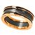 Bulgari Anel Bvlgari B.zero1 de 2 bandas Preto Rosa - vista 5