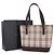 Sac à main cabas Burberry Nova Check Marron Beige - vue 3