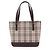 Sac à main cabas Burberry Nova Check Marron Beige - vue 4