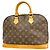 Borsa a mano Louis Vuitton Alma Monogram Marrone