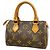 Sac à main Louis Vuitton Monogram Mini Speedy Marron