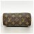 Sac à main Louis Vuitton Monogram Mini Speedy Marron - vue 3
