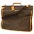 Louis Vuitton Monogram Portable Bandoulière Garment Case Castaño