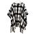 Michael Kors Poncho Capa de Cuadros de Lana Negro Blanco Gris