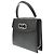 Salvatore Ferragamo Double Gancini Top Handle Saffiano Leather Small Nero - vista 3