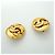 Boucles d'oreilles Chanel Coco Mark Oval Doré - vue 2