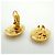 Boucles d'oreilles Chanel Coco Mark Oval Doré - vue 3