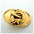 Boucles d'oreilles Chanel Coco Mark Oval Doré - vue 8