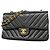 Borsa a tracolla Chanel in pelle d'agnello nera Nero