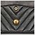 Borsa a tracolla Chanel in pelle d'agnello nera Nero - vista 11