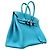 Hermès Borsa Hermes Birkin 35 Togo Turquoise Turchese - vista 2