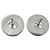 Hermès Pendientes de botón Hermes chapados en oro Plata Naranja - vista 3