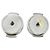 Hermès Pendientes de botón Hermes chapados en oro Plata Naranja - vista 6