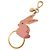 Llavero Conejo Prada Oro Rosa Metal Dorado