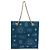 Bolsa de ombro Chanel em lona azul e couro - vista 3