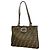 Borsa a tracolla Fendi Zucca in nylon e canvas Marrone