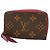 Louis Vuitton Monogram Multicarts Wallet/Coin Case Brown Fuschia