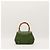 Gucci Borsa Bamboo in pelle verde - vista 3