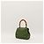 Gucci Borsa Bamboo in pelle verde - vista 4