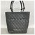 Borsa Tote Chanel Cambon in Pelle di Agnello Nero - vista 13